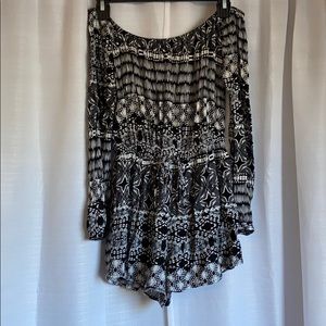 Black and White Romper